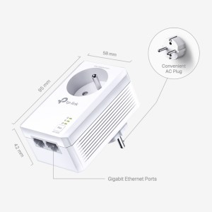 TL-PA7027P Kit Adaptateur Cpl Gigabit Av1000 Avec Prise Intégrée